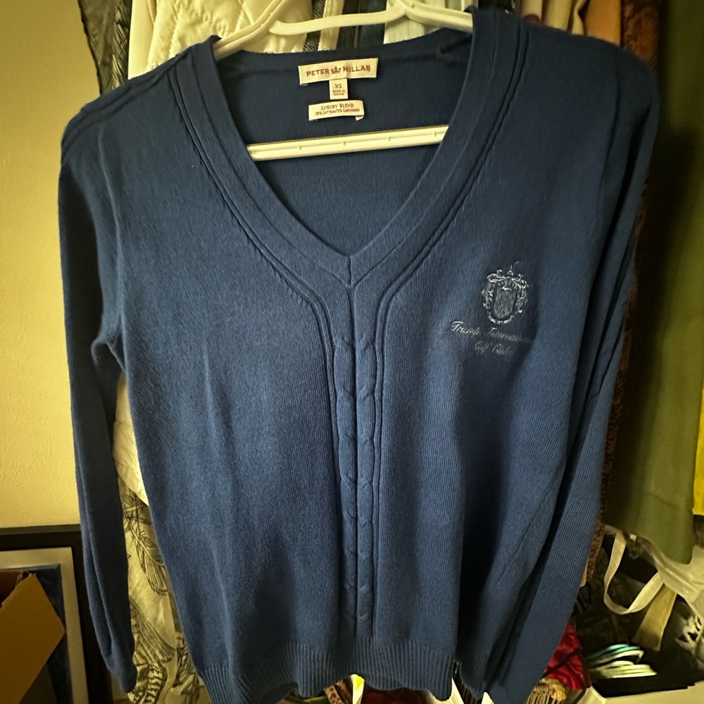 Peter Millar cashmere golf sweater
